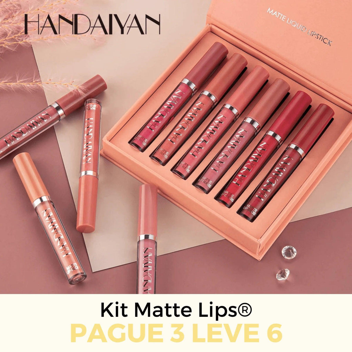 Kit Matte Lips® 16h De Duração (PAGUE 3 LEVE 6) - uniescolhas