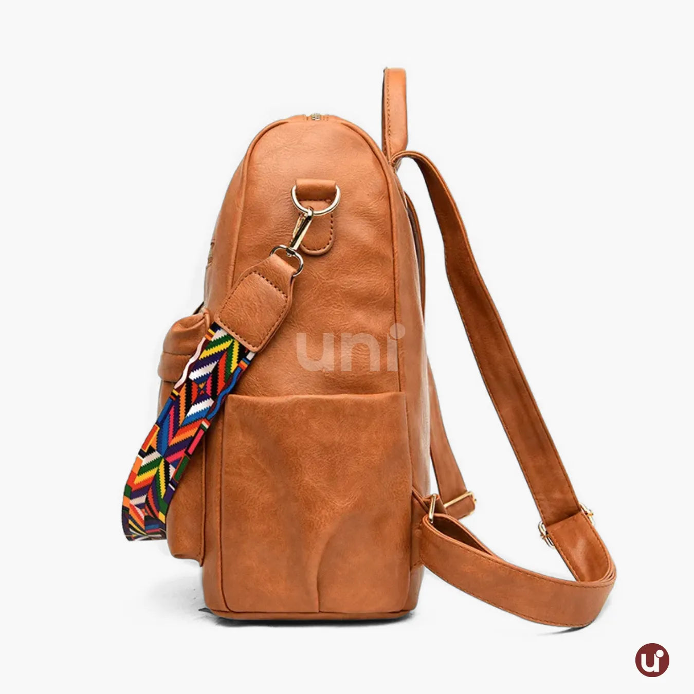 Mochila Feminina Antifurto Shiny Diary 2026 Couro Premium Impermeável 3 em 1