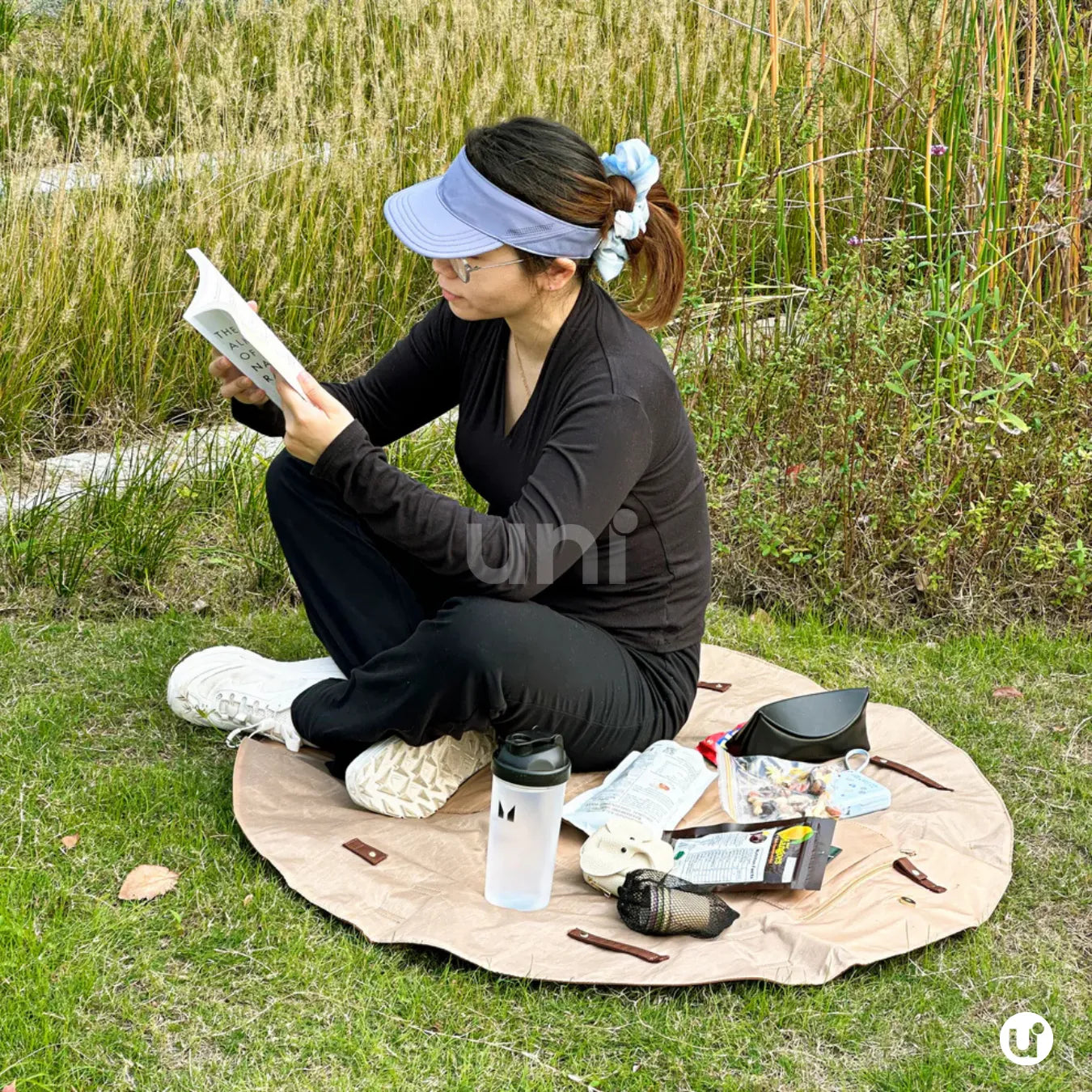 Bolsa Dobrável 2em1 Impermeável: Vira Manta de Praia, Viagem & Piquenique - TOTED®