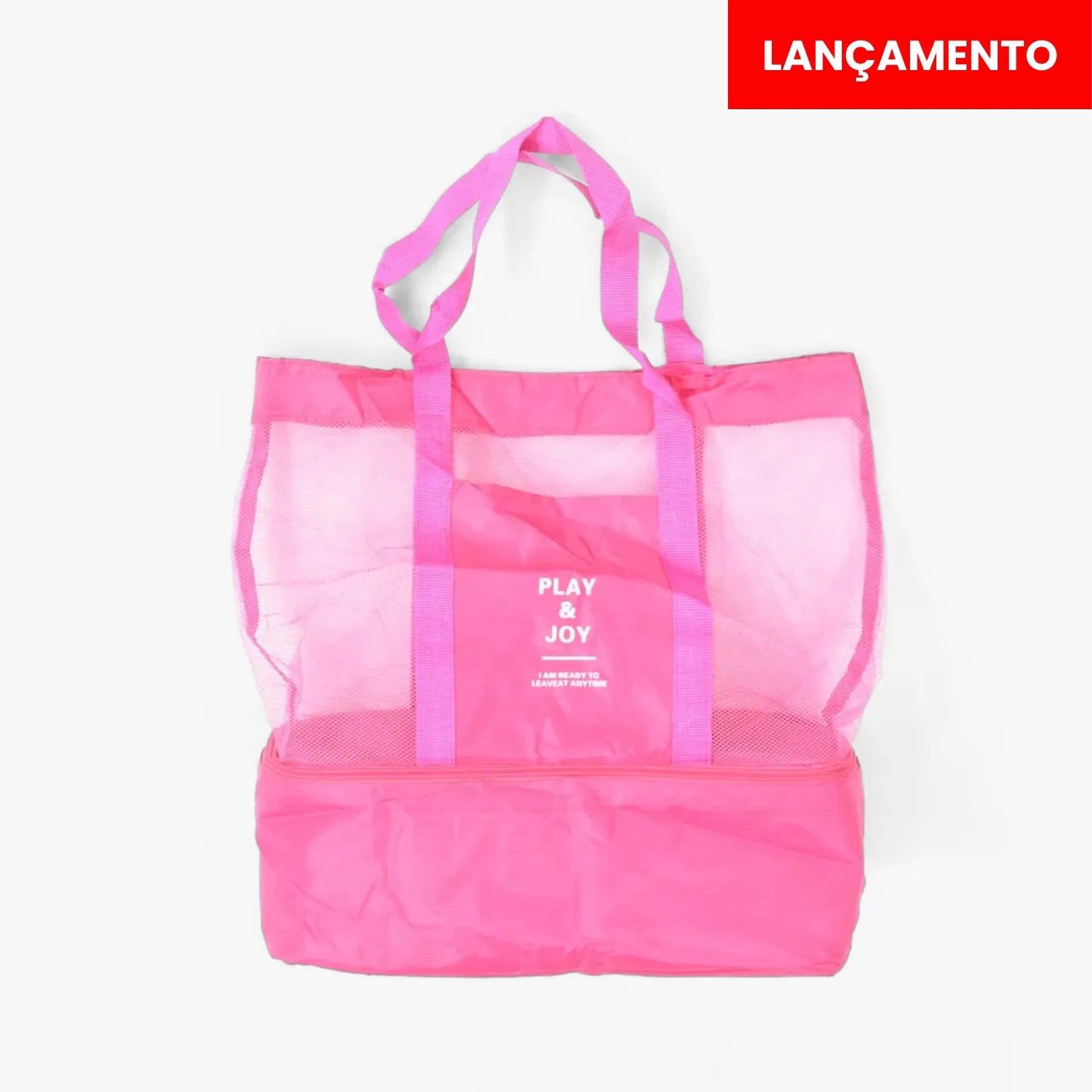 Bolsa de Praia Térmica 2 em 1 Uni Summer: Cooler Integrado & Anti-Areia