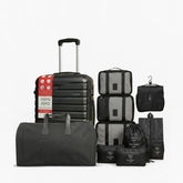 Mala de Bordo 10kg 360° com Bolsa de Mão e Organizadores - Combo Modisa™