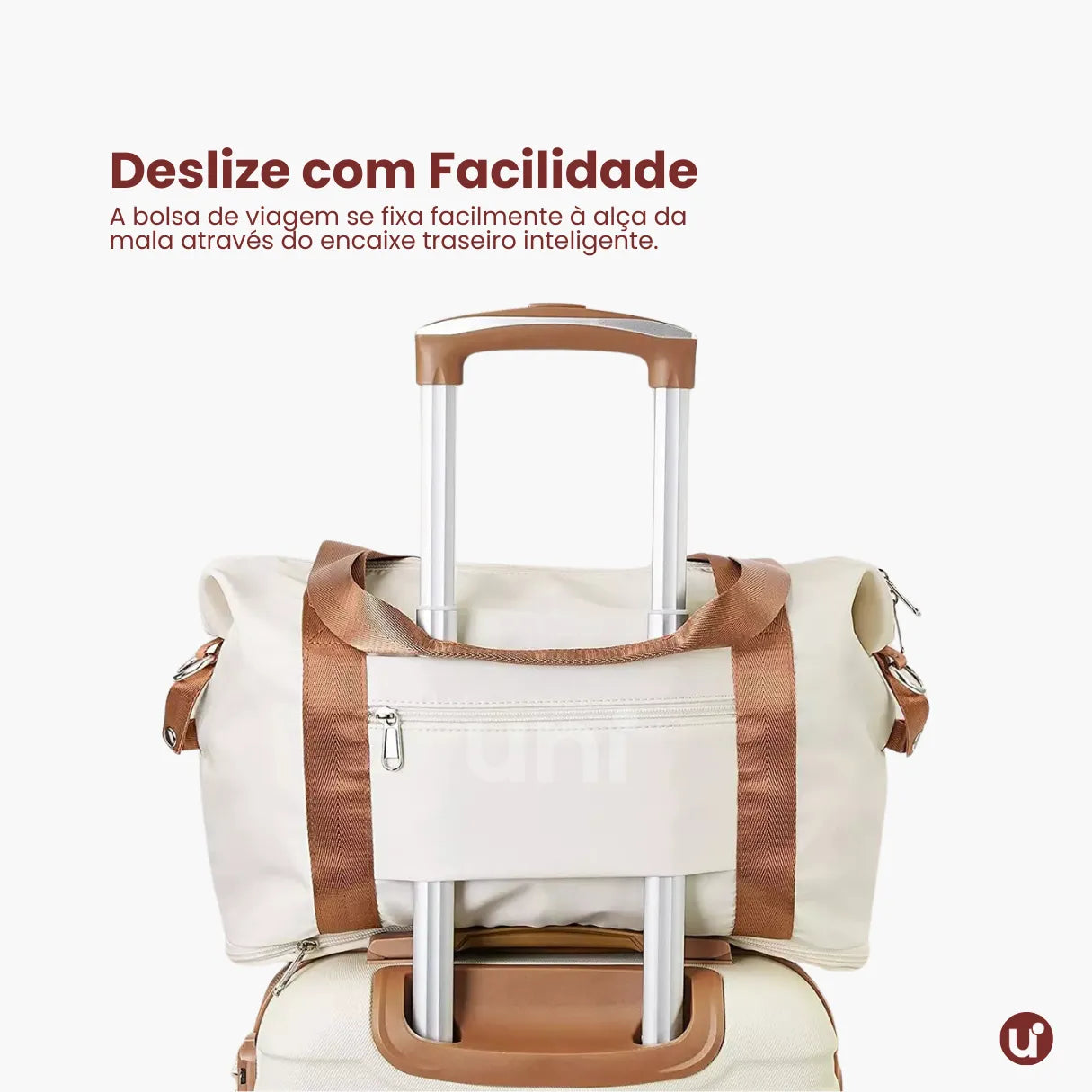 Kit Mala de Bordo 10kg Rodas Removíveis ANAC + Bolsa e Nécessaire