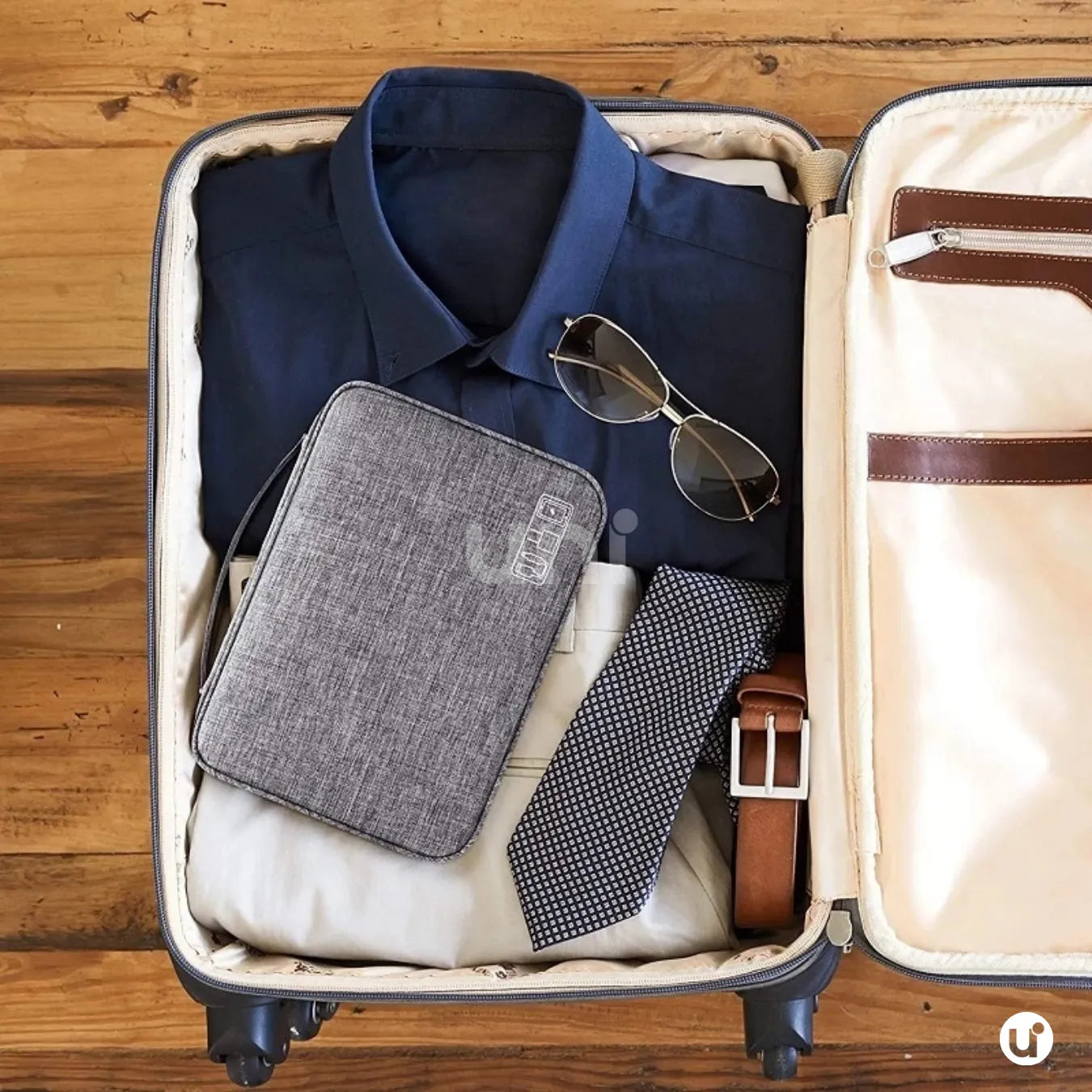 Organizador de Cabos e Carregadores para Viagem Impermeável