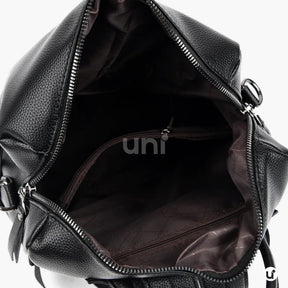 Mochila Feminina Antifurto Shiny Diary 2026 Couro Premium Impermeável 3 em 1