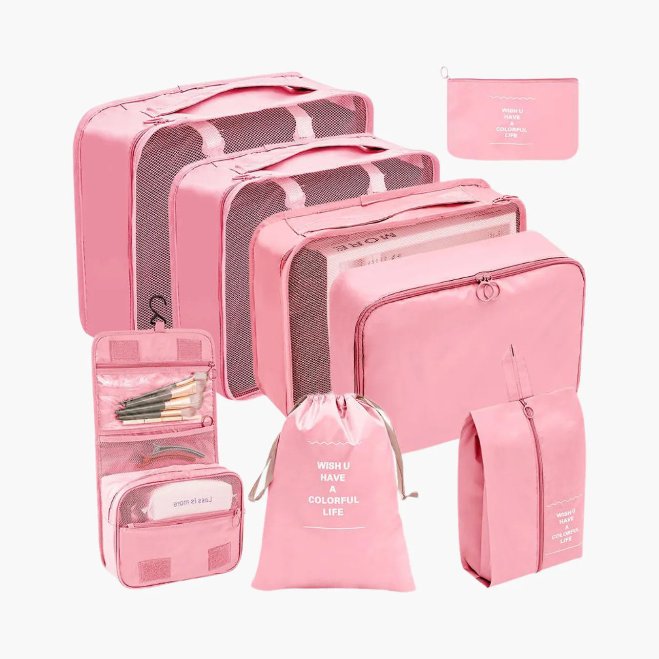 Conjunto Bolsas Organizadoras x8 Peças Impermeáveis VibePack™