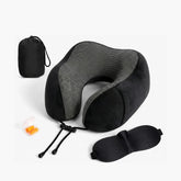 Almofada de Pescoço para Viagem Memory Foam - Kit Conforto 3 Peças