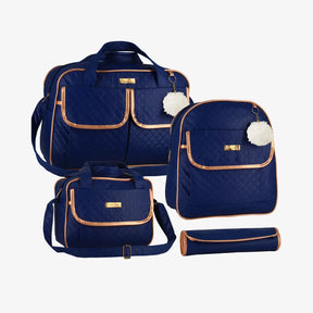 Kit Bolsa Maternidade Impermeável 4 em 1 com Mochila e Trocador – Unissex Kit Mommy