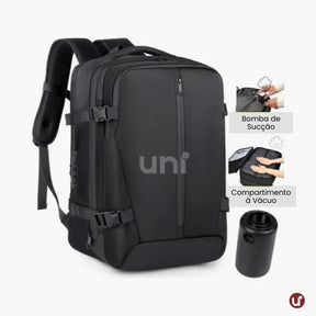 Mochila de Viagem a Vácuo Expansível 60L Mala de Bordo Impermeável