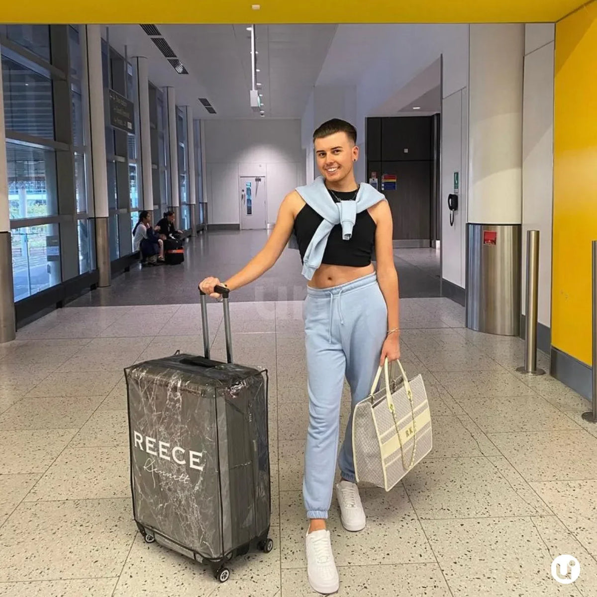 Capa Protetora Para Mala de Viagem Transparente PVC Cristal Resistente e Impermeável - uniescolhas