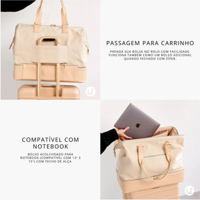 Bolsa de Viagem 49L, Compartimento para Notebook e Correia para Chaves Weekender™ - uniescolhas