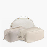 Kit Branco Luxbag™ Trio de Nécessaires Premium – Organização & Estilo para Viagem