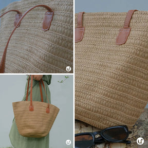 Bolsa de Praia com Zíper e Forro Interno – Espaçosa e Elegante