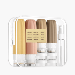 Recipiente Flexível Contra Vazamentos 4 Frascos de Silicone Silicase™