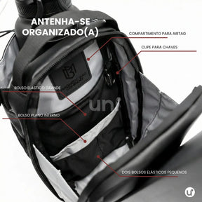 Bolsa Transversal Magnética Porta Celular e Garrafa - Térmica