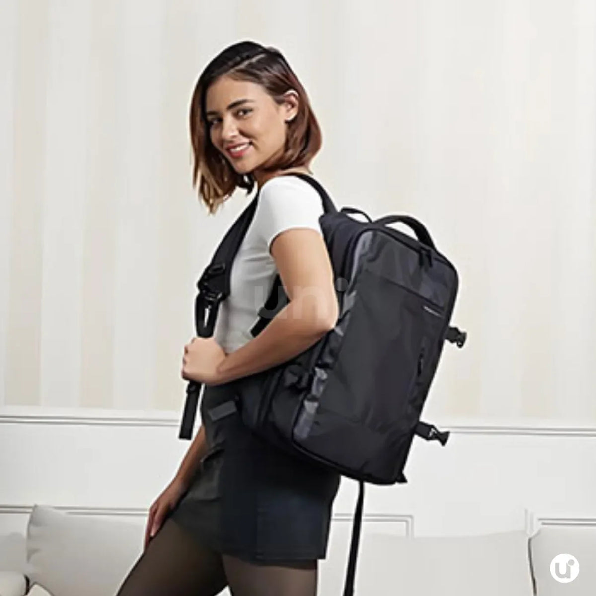 Mochila de Viagem Executiva 45L Impermeável com USB – Unissex para Notebook Romantic Crown - uniescolhas