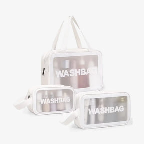 Kit 3 Bolsas Transparentes WashBags™ - uniescolhas