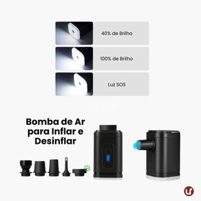 Mochila de Viagem a Vácuo Expansível 60L Mala de Bordo Impermeável