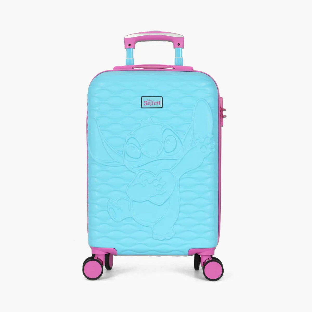 Mala de Bordo Infantil Stitch & Angel ABS Dupla Face 360° – Duas Estampas em Uma