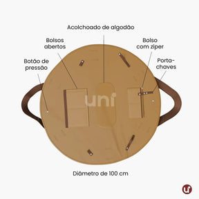 Bolsa Dobrável 2em1 Impermeável: Vira Manta de Praia, Viagem & Piquenique - TOTED®