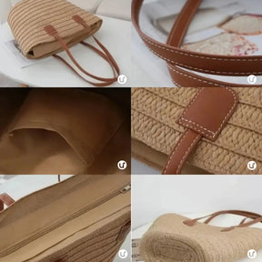 Bolsa de Praia com Zíper e Forro Interno – Espaçosa e Elegante