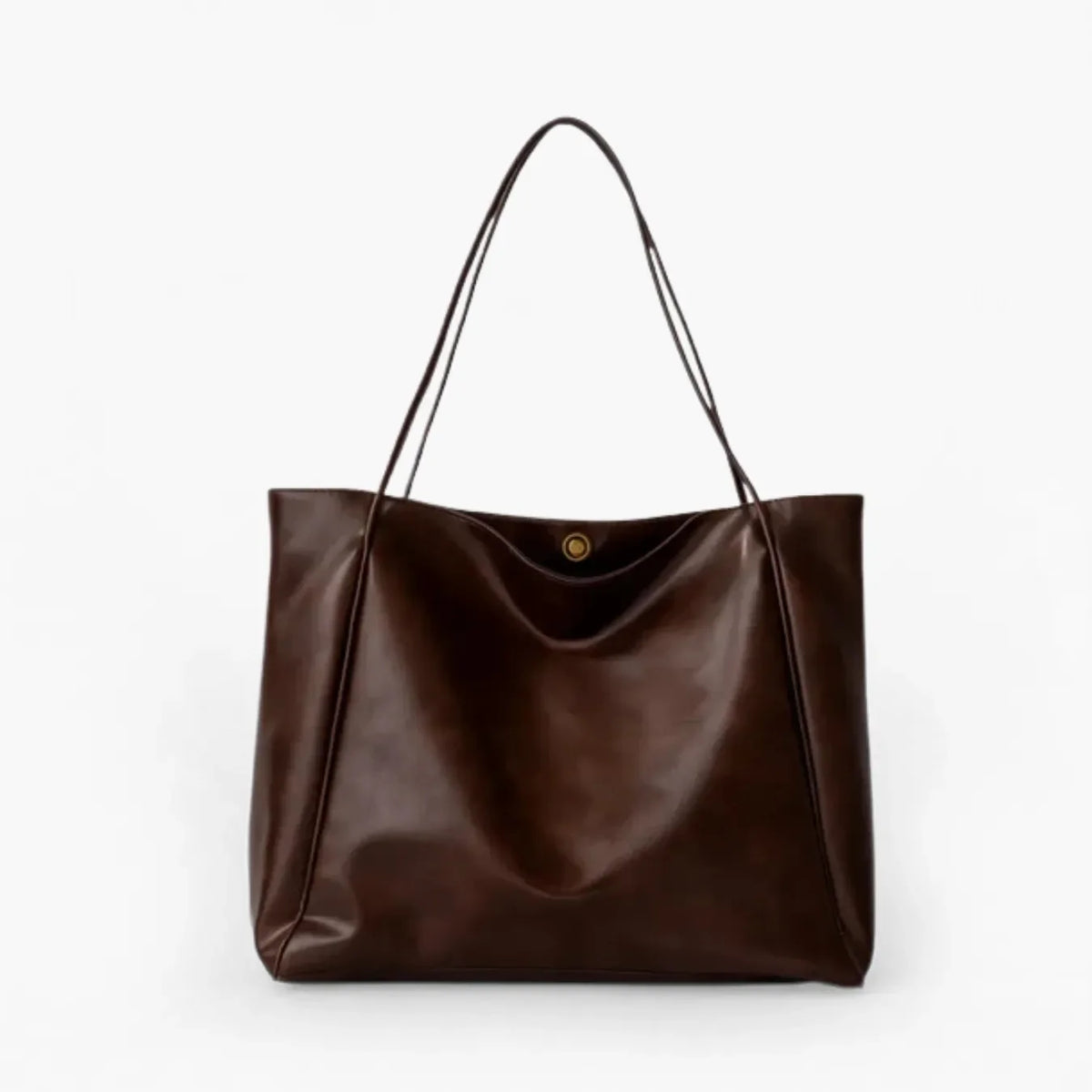 Bolsa de Couro Minimalista Forro de Algodão e Fecho de Fivelas de Metal Morbol™ - uniescolhas
