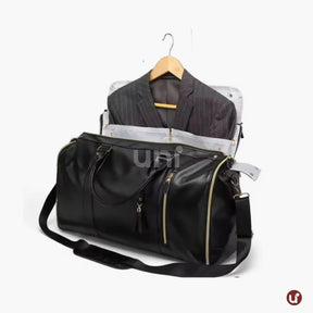 Mala de Mão Preta Espaçosa Dobrável 60L Roller JetSetFemme™