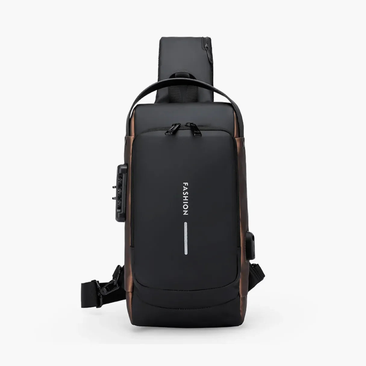 Bolsa Transversal Antifurto com USB e Bolso Oculto Impermeável SecureCarry™ - uniescolhas