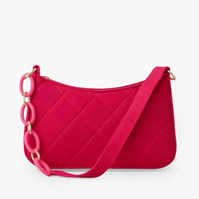Bolsa de Ombro Hobo Estilo Minimalista com Alças de Cadeia Lovito™