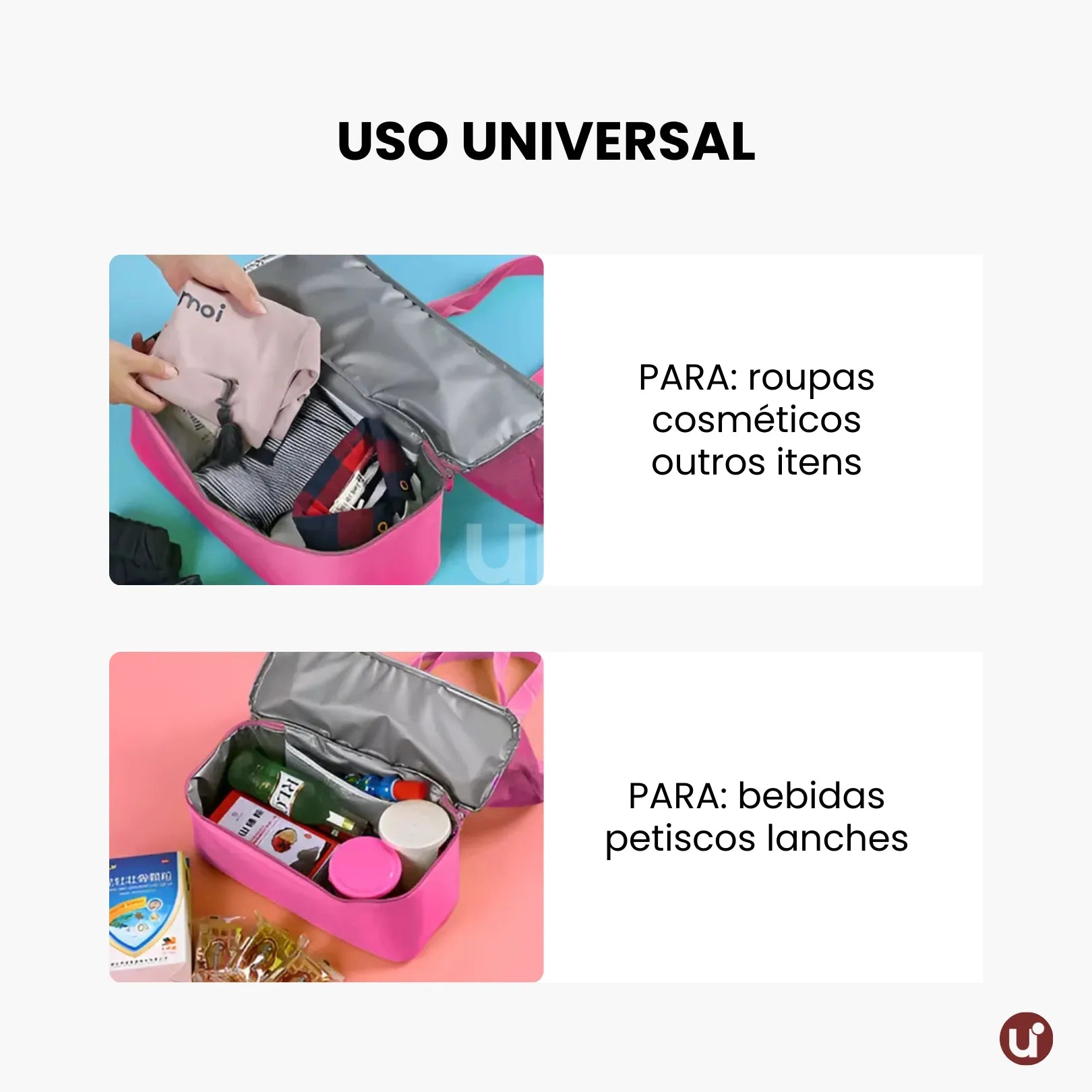 Bolsa de Praia Térmica 2 em 1 Uni Summer: Cooler Integrado & Anti-Areia