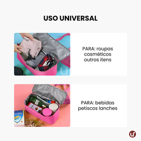 Bolsa de Praia Térmica 2 em 1 Uni Summer: Cooler Integrado & Anti-Areia
