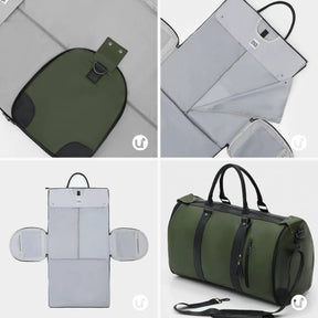 Mala de Mão Verde Espaçosa Dobrável 60L Roller JetSetFemme™