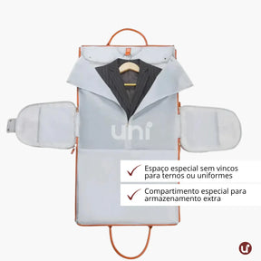 Mala de Mão Rosa Espaçosa Dobrável 60L Roller JetSetFemme™