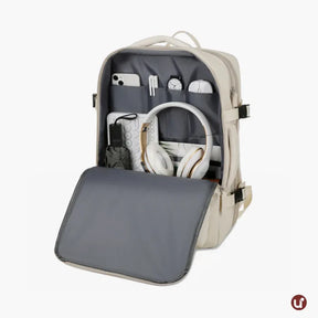 Kit Mala de Bordo 10kg + Mochila Expansível + 8 Organizadores (Padrão ANAC)