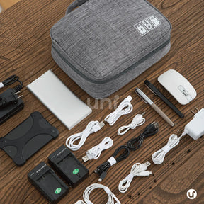 Organizador de Cabos e Carregadores para Viagem Impermeável