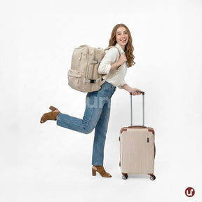 Kit Mala de Bordo 10kg + Mochila Expansível + 8 Organizadores (Padrão ANAC)