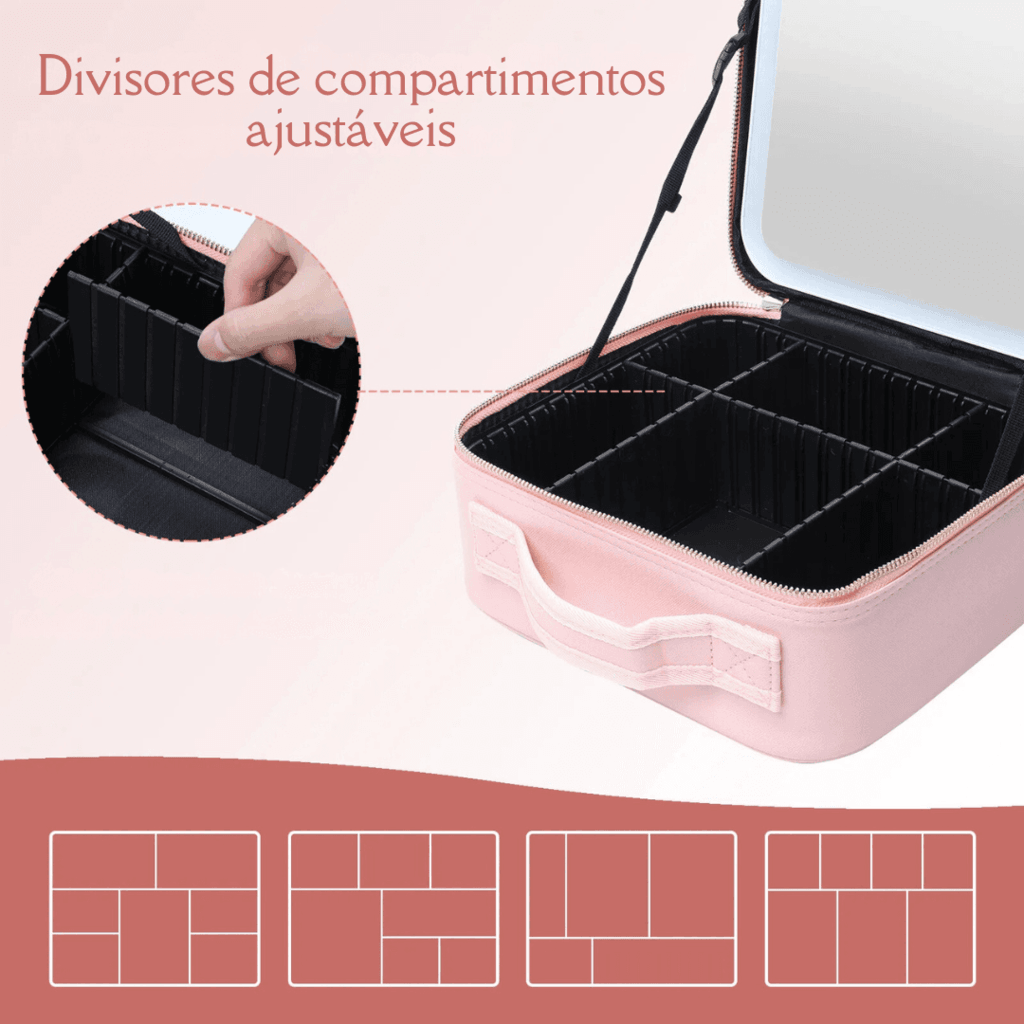 Necessaire de Couro - LedBag® - uniescolhas