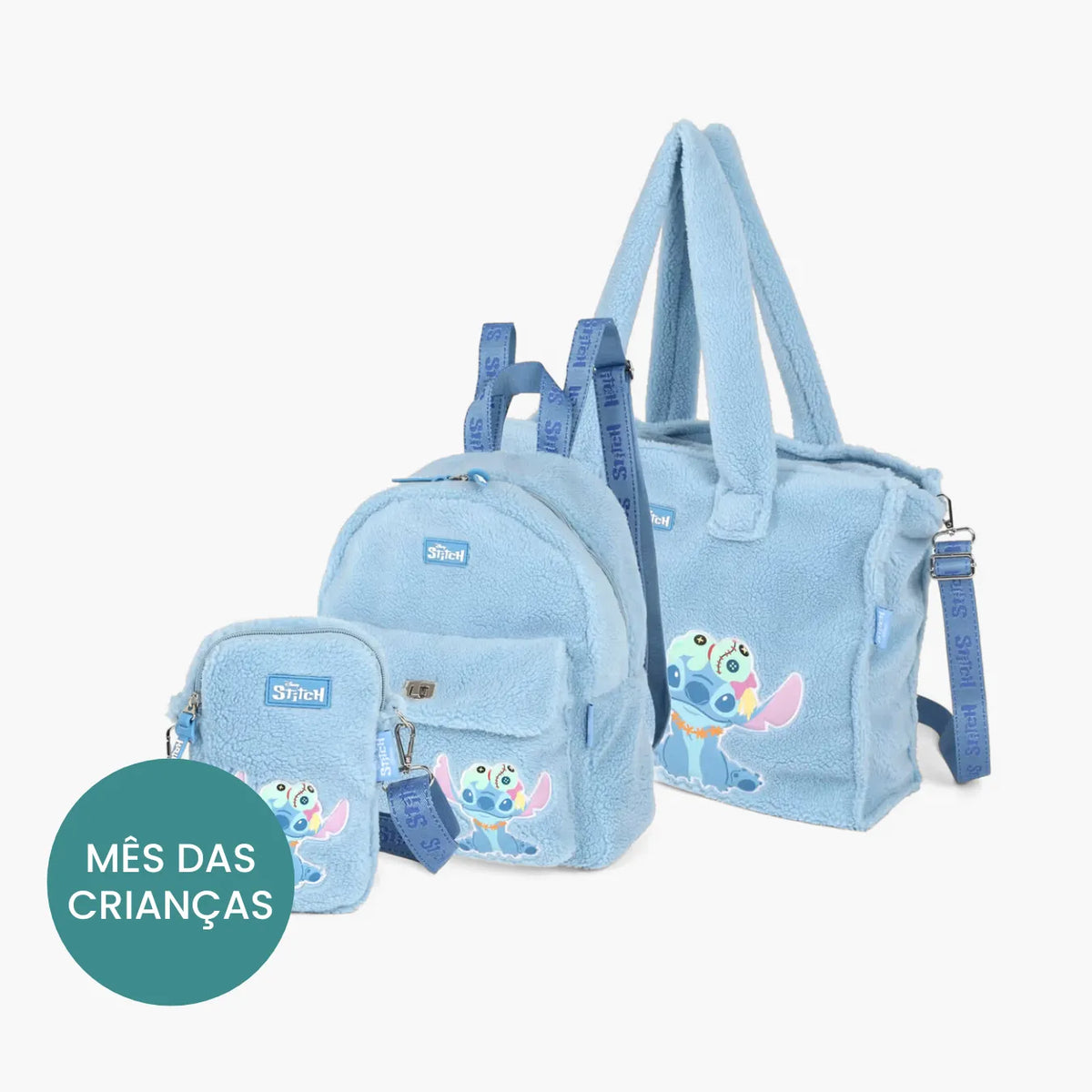 kit stitch bolsa mochila 