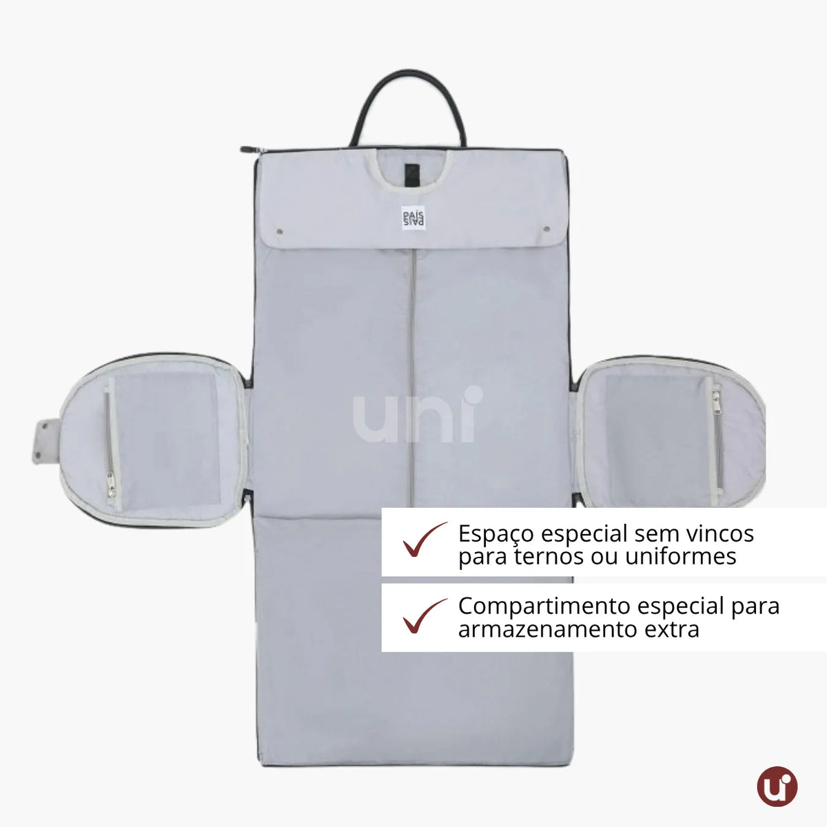 Mala de Mão Verde Espaçosa Dobrável 60L Roller JetSetFemme™