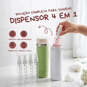 Dispenser de Viagem Inteligente 4 em 1: Organização Antivazamento - GOPACKO™