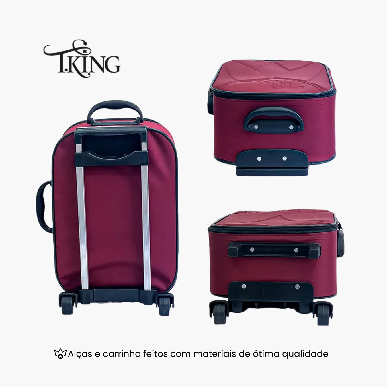 Mala de Bordo 10kg Padrão ANAC Leve e Resistente - T.King