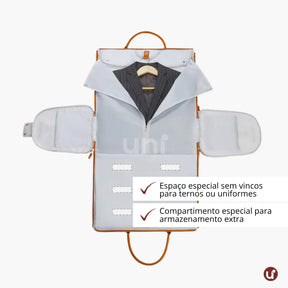 Mala de Mão Listrada Espaçosa Dobrável 60L Roller JetSetFemme™