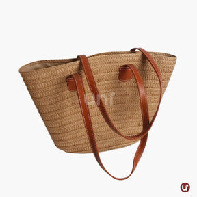 Bolsa de Praia com Zíper e Forro Interno – Espaçosa e Elegante