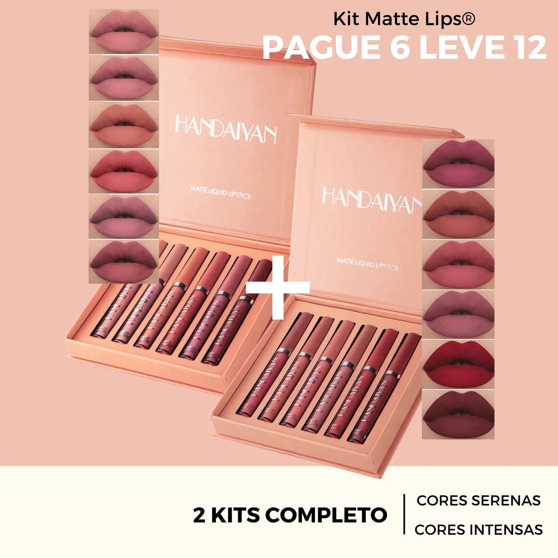 Kit Matte Lips® 16h De Duração (PAGUE 3 LEVE 6) - uniescolhas