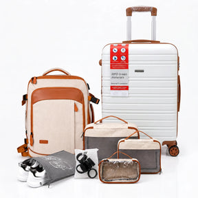 Kit de Viagem Completo NovaTech™ - Mala de Bordo e Mochila