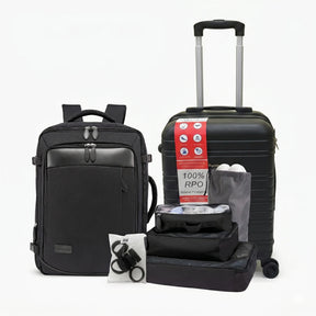 Kit de Viagem Completo NovaTech™ - Mala de Bordo e Mochila