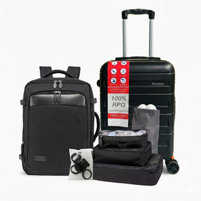 Kit de Viagem Completo NovaTech™ - Mala de Bordo e Mochila