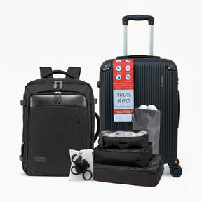 Kit de Viagem Completo NovaTech™ - Mala de Bordo e Mochila