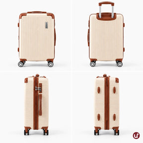Mala de Viagem NovaTech Rígida ABS — Bordo e Despacho 8kg a 32kg | Cadeado TSA, Rodas 360° Removíveis, Expansível
