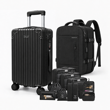 Kit RICCA — Combo Bordo Completo: Mala + Mochila e 10 Extras