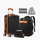 Kit NovaTech™ Combinando — Mala e Mochila no Mesmo Tom + Extras